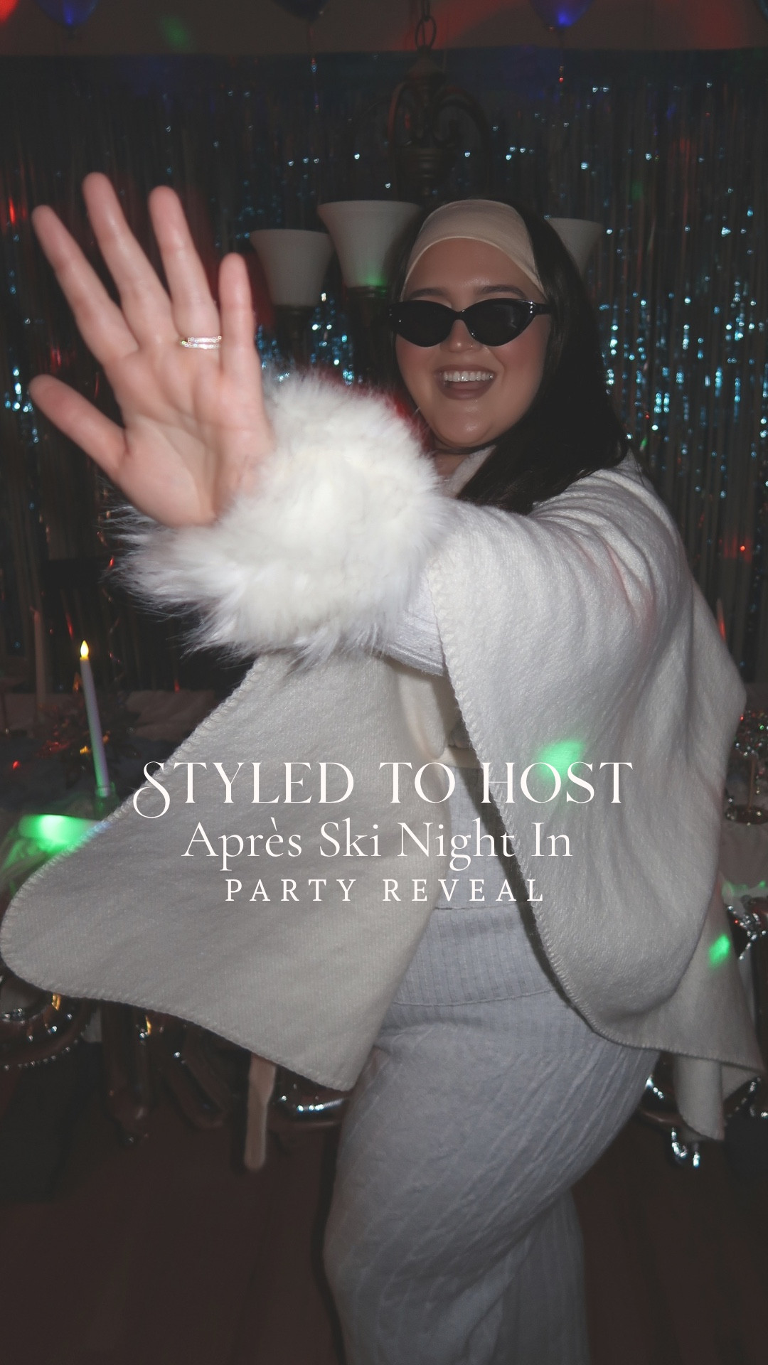 Styled to Host Après Ski night in ❄️ Disco lights, a hot cocoa bar + Winter outfits made for staying in. Proof you don’t need a reservation or a reason to gather, get dressed and make the night feel special 🤍
Cozy at home themed party inspo 🎉 

#LTKHome #LTKSeasonal #LTKPlusSize