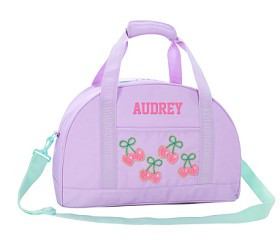 Mackenzie Stoney Clover Lane Lavender Cherry Bows Ultimate Duffle | Pottery Barn Kids