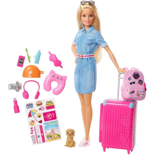 Barbie Travel Doll & Puppy Playset | Target