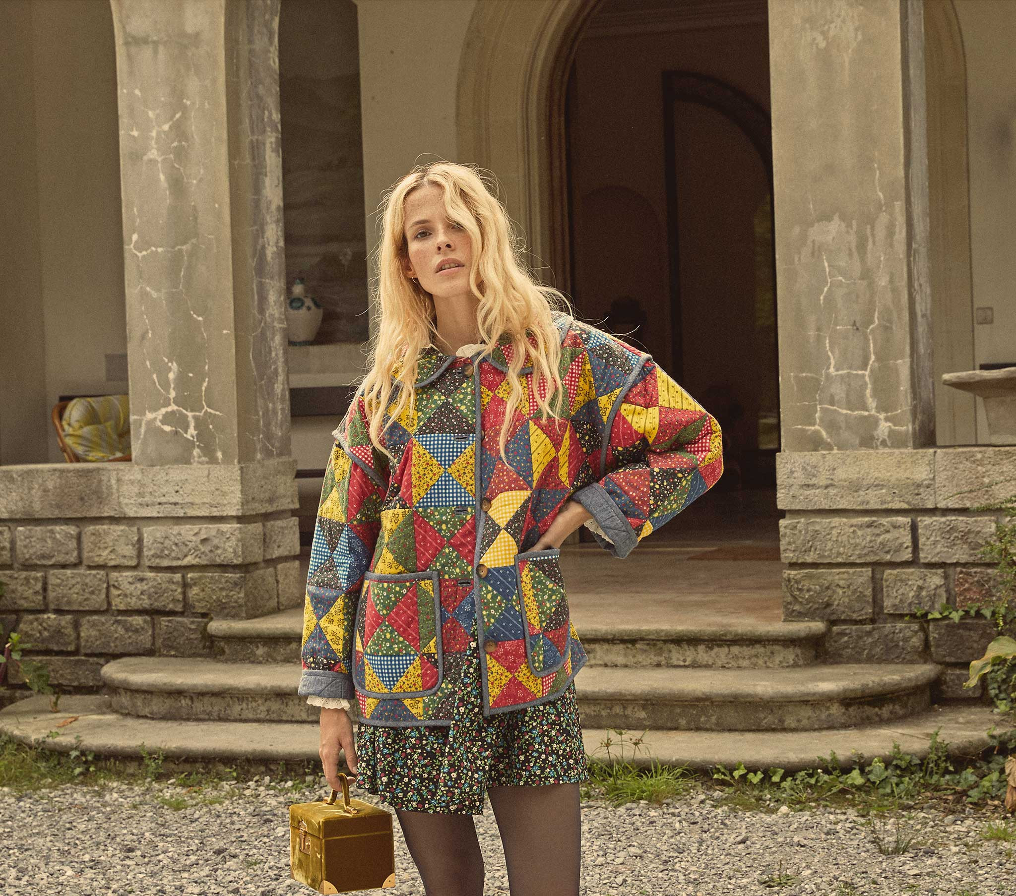 Starling Jacket - Countryside Patchwork Print | Hand Me Dôen | DOEN