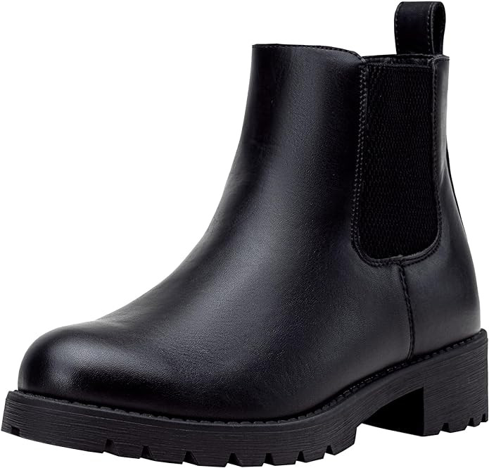 Vepose Women's 9607 Chelsea Ankle Boots Pull-On Booties for Women | Amazon (US)