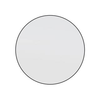 Glass Warehouse 36 in. W x 36 in. H Framed Round Bathroom Vanity Mirror in Black MF-R-36-B - The ... | The Home Depot