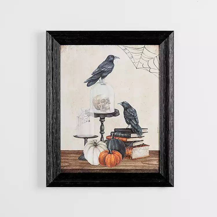 New! Crows and Books Halloween Wall Plaque | Kirkland's Home