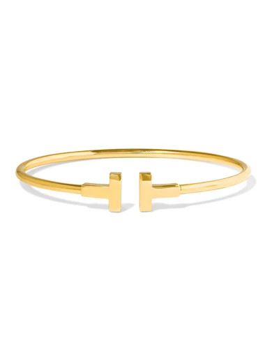T Wire 18-karat gold cuff | NET-A-PORTER (UK & EU)