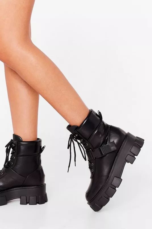 Like It Like Snap Buckle Biker Boots | Nasty Gal (US)