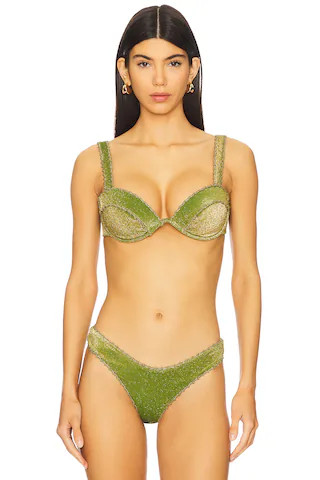 DEVON WINDSOR Winslow Bikini Top in Olive from Revolve.com | Revolve Clothing (Global)