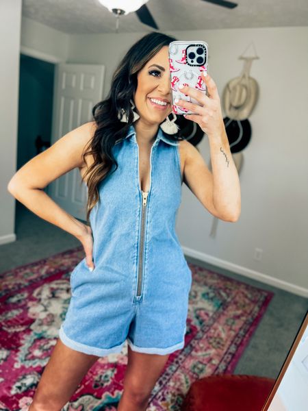 Denim romper - taylor swift outfit - festival outfit - country concert outfit - Nashville - spring fashion - summer outfit - travel vacation - show me your Mumu - Amazon - Amazon fashion  

#LTKFind #LTKFestival #LTKstyletip