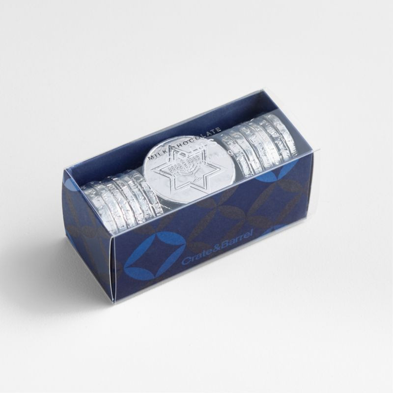 Hanukkah Milk Chocolate Gelt Coins + Reviews | Crate & Barrel | Crate & Barrel
