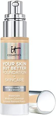 IT Cosmetics Your Skin But Better Foundation + Skincare, Light Warm 22.5 - Hydrating Coverage - M... | Amazon (US)