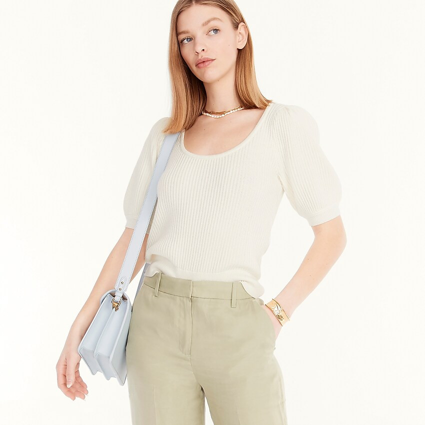 Cotton-cashmere scoopneck sweater | J. Crew US