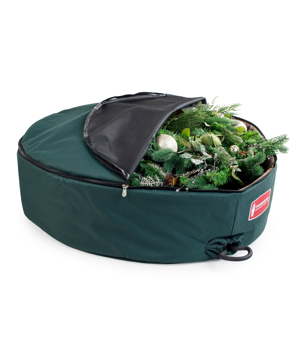 TreeKeeper 30" Padded Christmas Wreath Storage Container - Green | Macy's