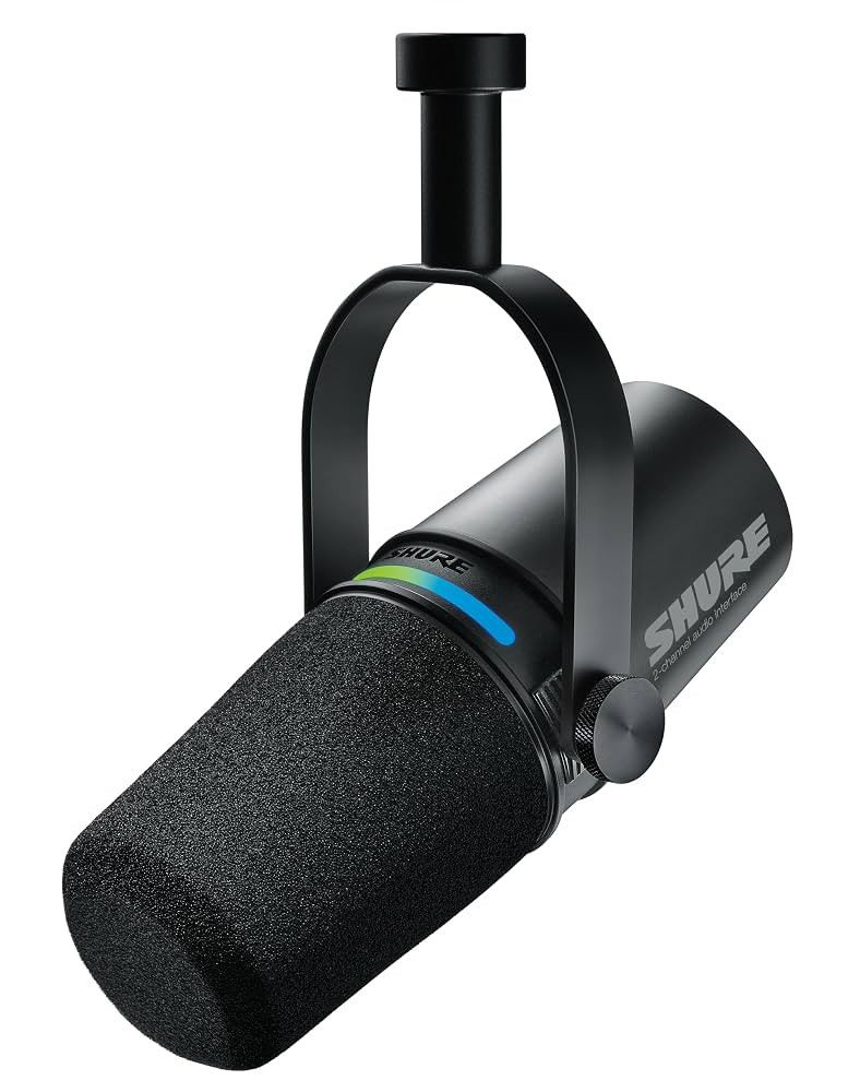 Shure MV7i Smart Microphone with Built-in Audio Interface - Podcast & Musician Mic with 2 Channel... | Amazon (US)