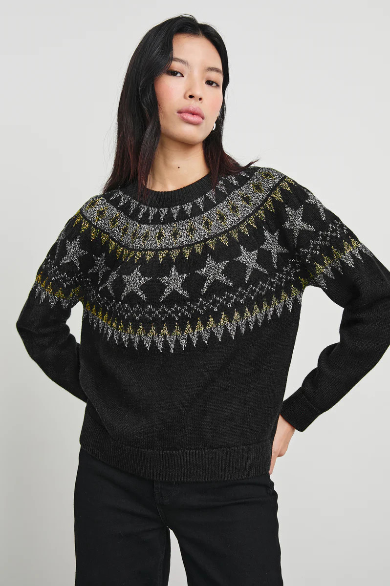ZOEY SWEATER - METALLIC FAIR ISLE | Rails