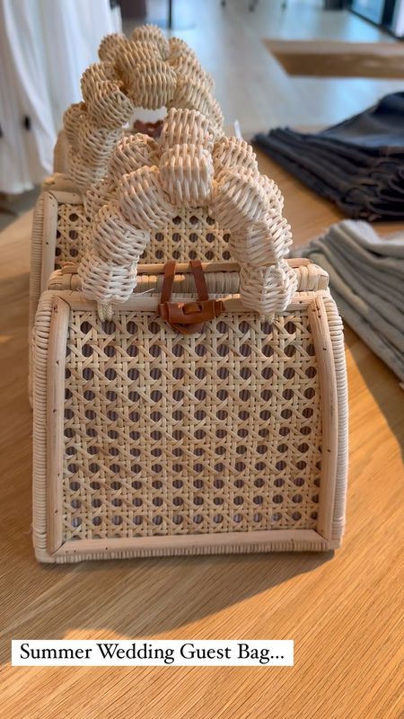 The wedding guest bag of summer.  This mini white rattan tote bag can be both dressed up or dressed down.

#SummerBags #SpringBags #WeddingGuestBag #WeddingGuestOutfit #SummerOutfit #SpringOutfit 

#LTKSeasonal #LTKVideo #LTKItBag