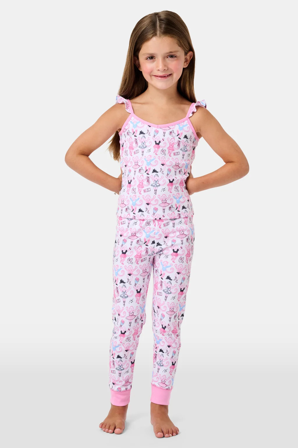 Kids Monkey Pirouette Blaire Pajamas | Roller Rabbit