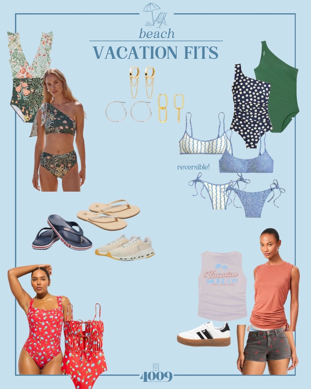 Summer is here! Which means you’ll want to be stylish on the beach or at the pool. 

#swimsuit
#onepiece
#bikini
#summersalt
#reversibleswim
#flipflops
#crocsandals
#jeanshorts
#tank

#LTKFindsUnder50 #LTKSeasonal #LTKSummerEdit