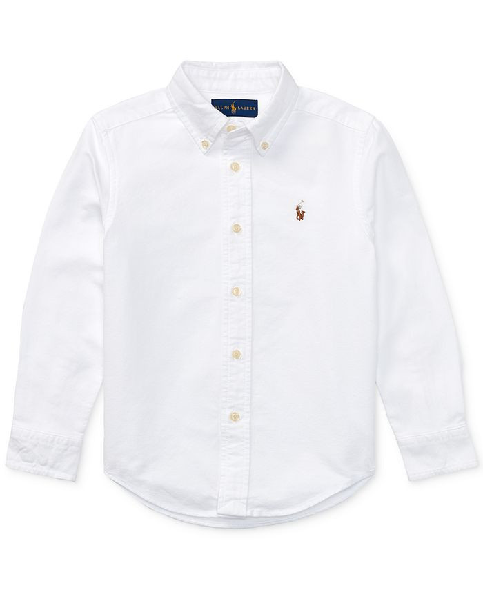 Polo Ralph Lauren Little Boys Blake Oxford Shirt & Reviews - Shirts & Tops - Kids - Macy's | Macys (US)