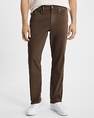 Slim Straight Brown Stretch Jeans | Express