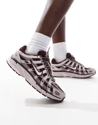 Nike P-6000 trainers women in dark burgundy and pink | ASOS (Global)
