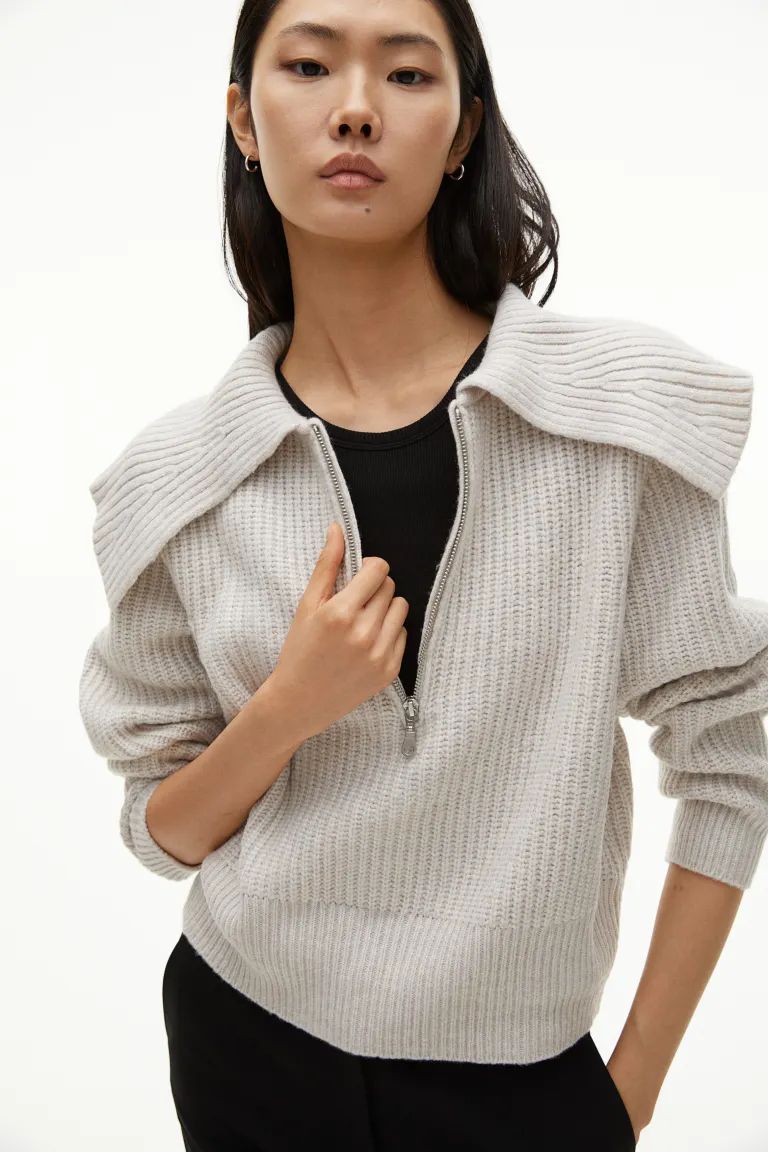 Collared zip-top jumper | H&M (UK, MY, IN, SG, PH, TW, HK)