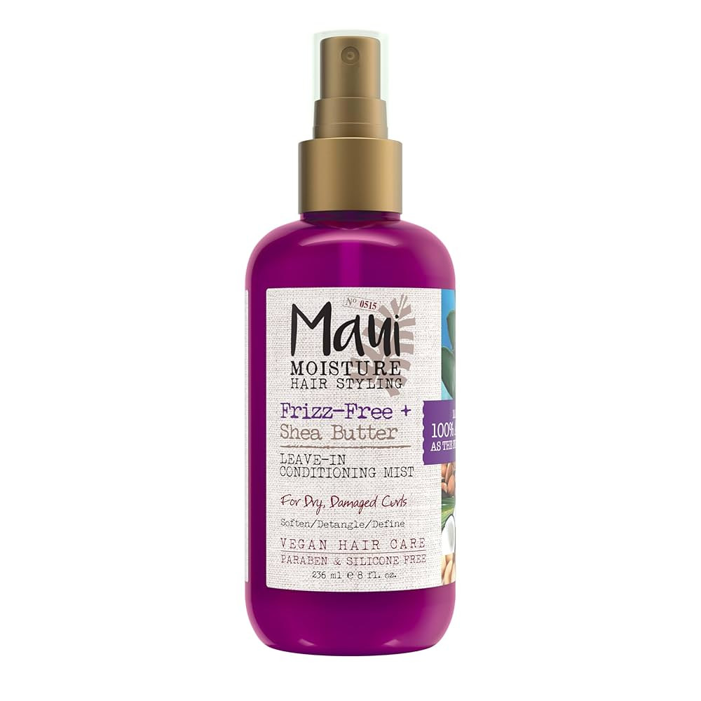 Maui Moisture Frizz-Free + Shea Butter Leave-in Conditioning Mist, Curly Hair Styling, No Drying ... | Amazon (US)