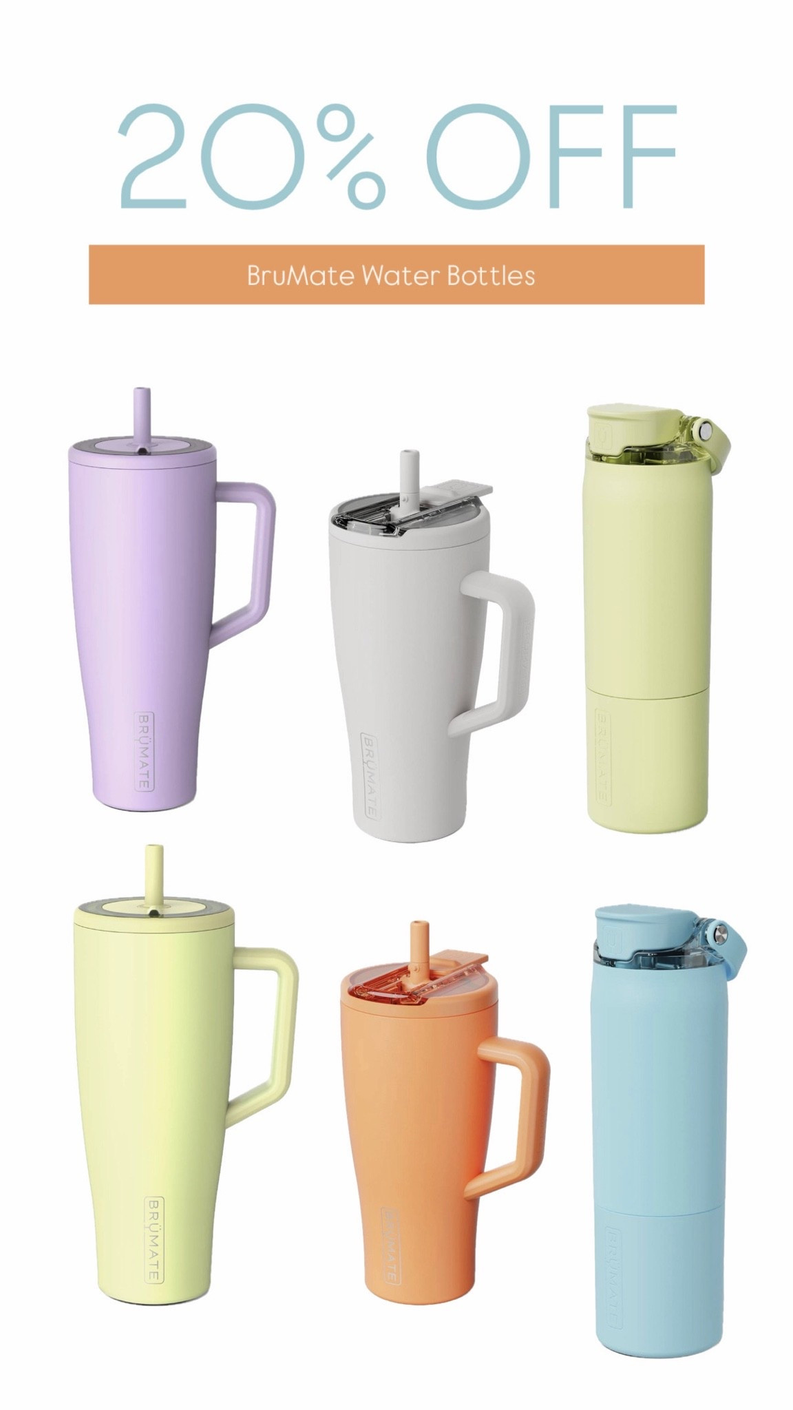 20% off BruMate Water Bottles. Limited time!

#LTKMothersDay #LTKmomlife #LTKfoodie