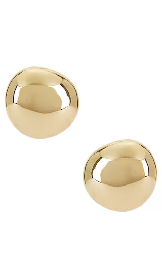 Polished Pebble Stud Earrings in Gold | Revolve Clothing (Global)