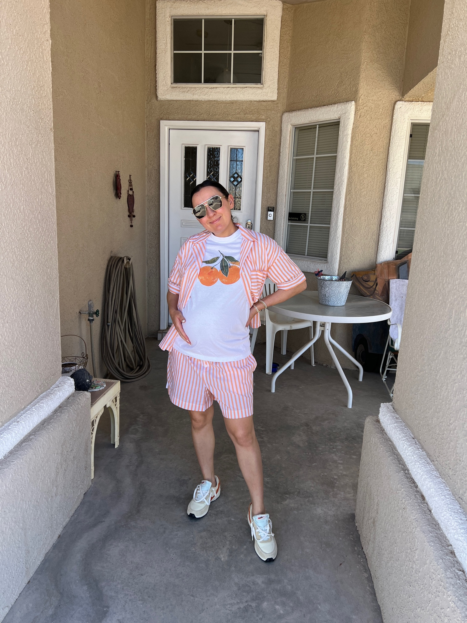 Maternity 

Travel outfit 

Vacation outfit 

Pregnancy style 

Small I’m the button down

Medium in the shirt

Medium in the shorts - 30 weeks pregnant 



#LTKFindsUnder50 #LTKBump #LTKFindsUnder100