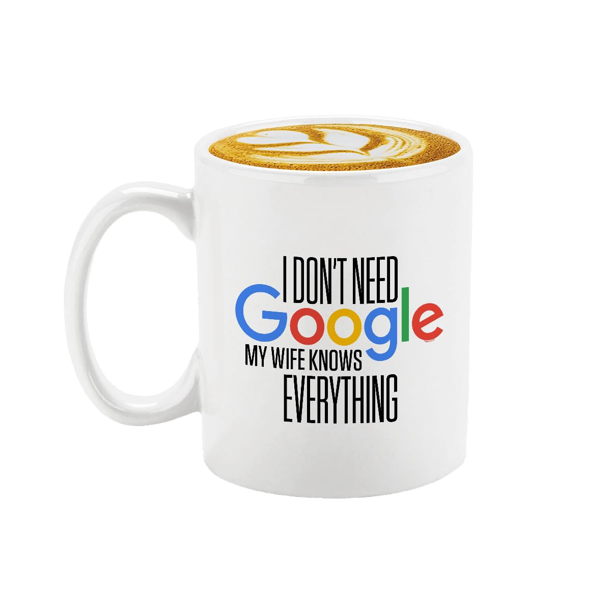Veracco I Don't Need My Wife Knows Everything Ceramic Coffee Mug Funny Gifts For Her (White, Cera... | Amazon (US)