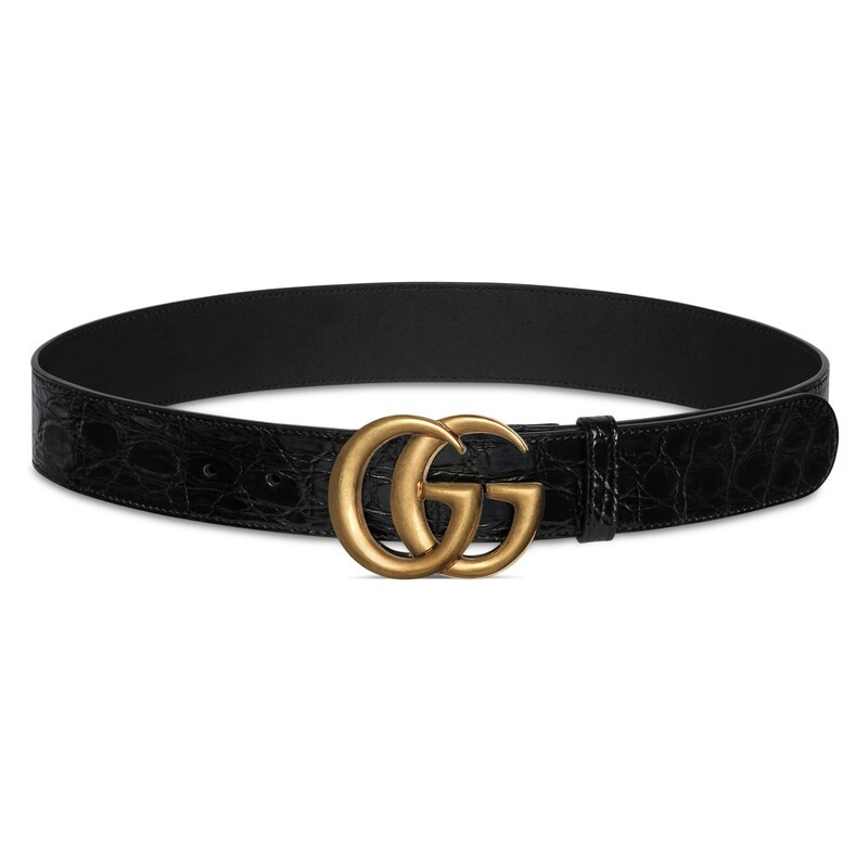 Crocodile belt with Double G buckle | Gucci (US)