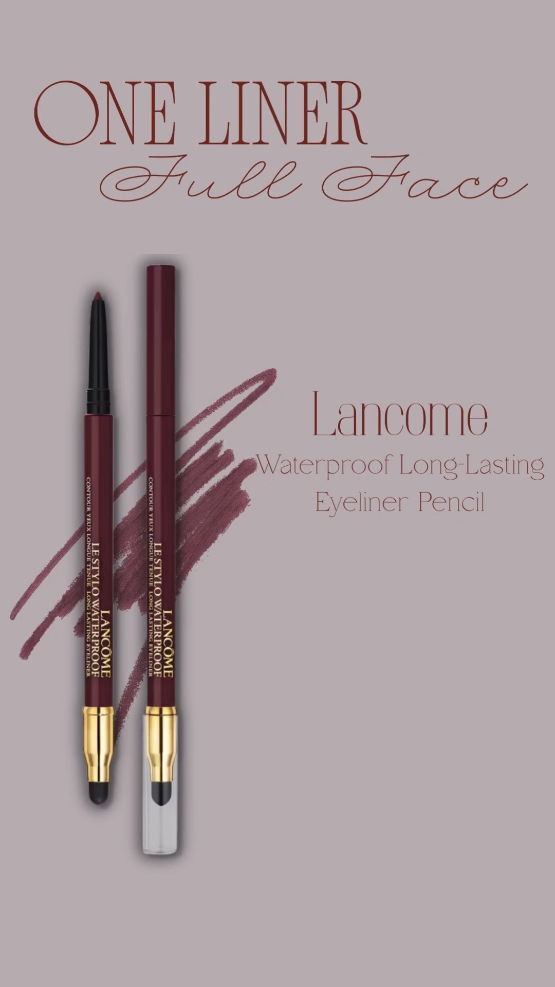 One liner for your full face! It does it all!