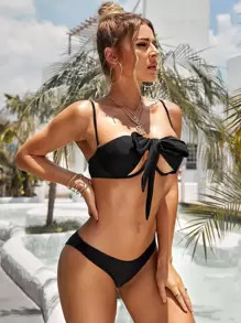 Knot Front Underwire Bikini Swimsuit
   SKU: swswim03200729268      
          (9416 Reviews)
   ... | SHEIN