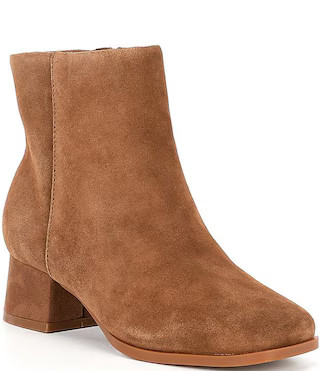 Girls' Shirley Suede Block Heel Booties (Youth) | Dillard's