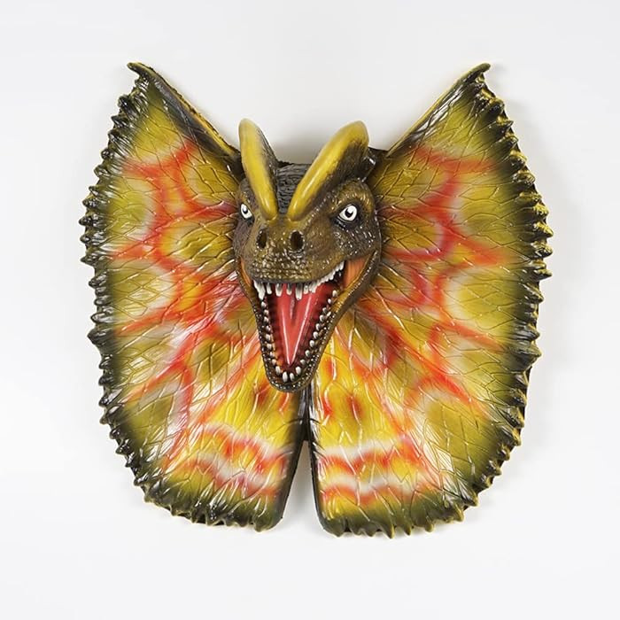 Megartico Double Crown Dragon Dinosaur Head Wall Mounted Head Decor Statue Umbrella Lizard | Amazon (US)