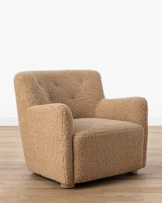 Magda Teddy Bear Boucle Lounge Chair | McGee & Co.