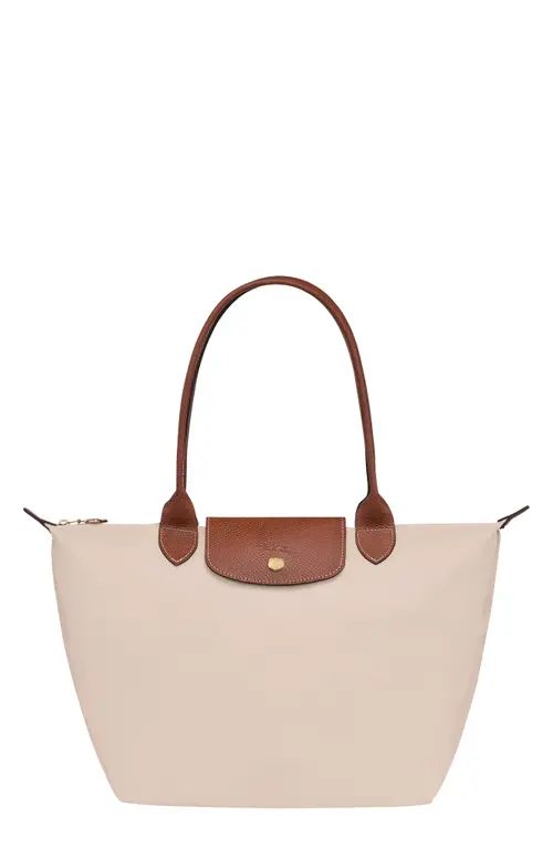 Longchamp Medium Le Pliage Green Recycled Nylon Shoulder Tote in Paper at Nordstrom | Nordstrom