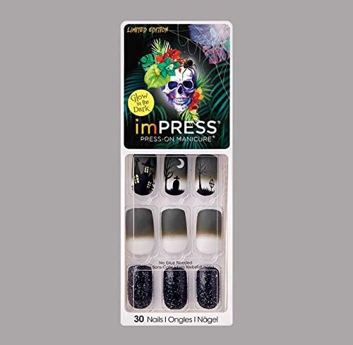 imPress Press-On Manicure ~ Fantasy ~ Glow in the Dark Halloween | Amazon (US)