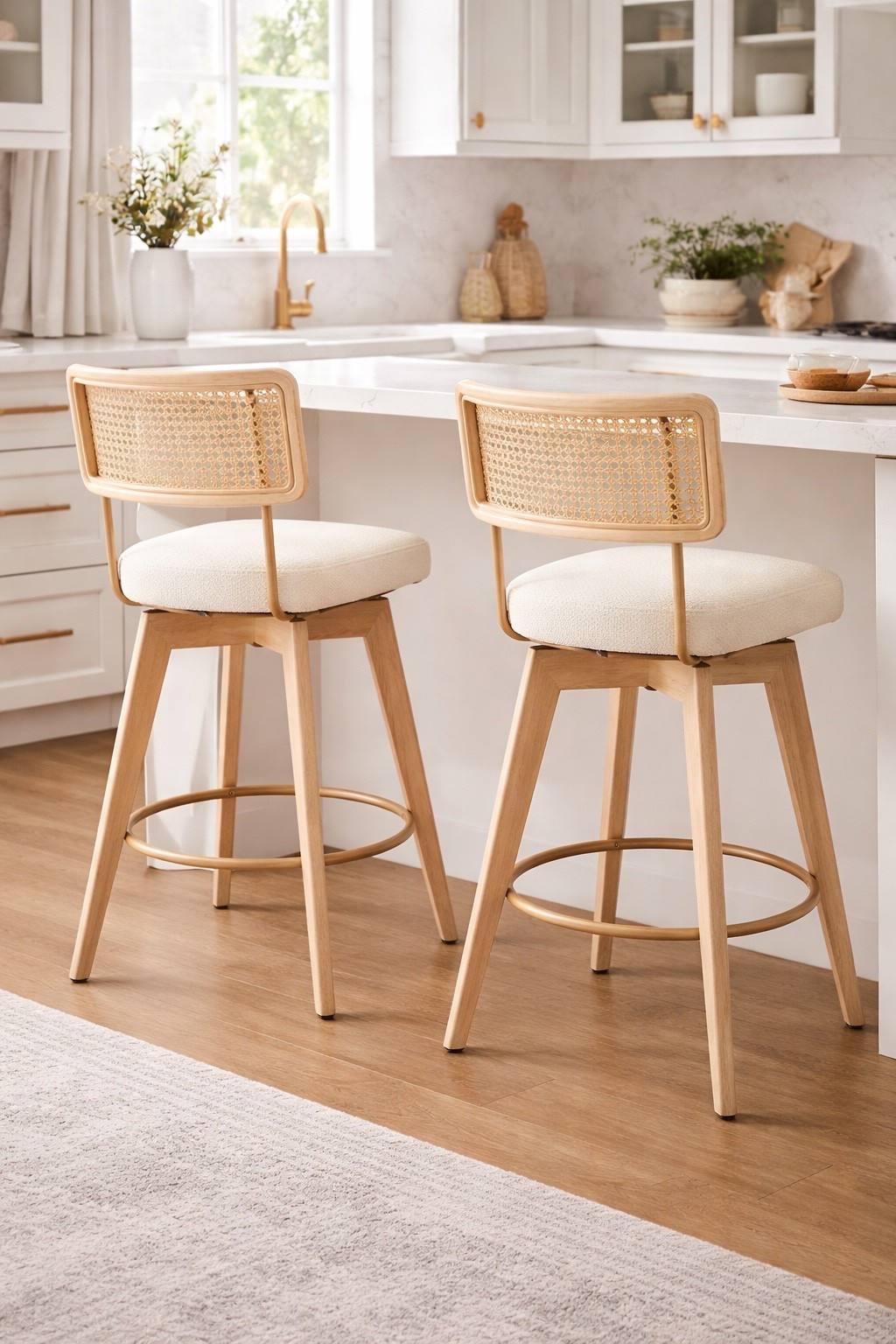 Swivel linen counter stools from wayfair!

#LTKHome #LTKSeasonal #LTKSaleAlert
