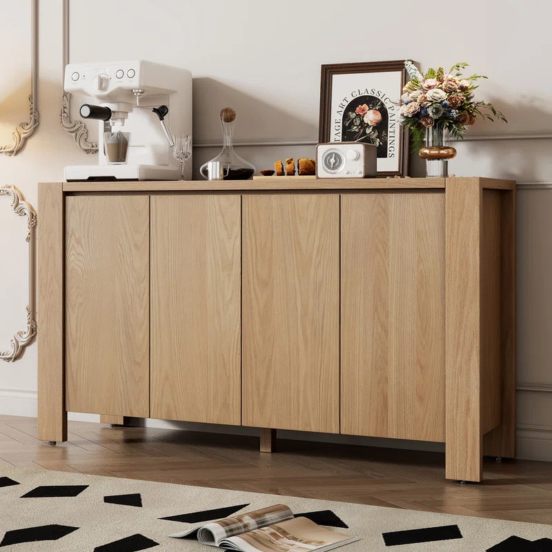 Hokku Designs Retro 59" Wide Rectangular Buffet Table | Wayfair | Wayfair North America