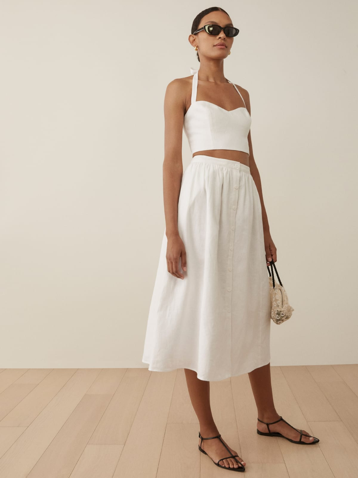 Orzo Linen Two Piece | Reformation (Global)