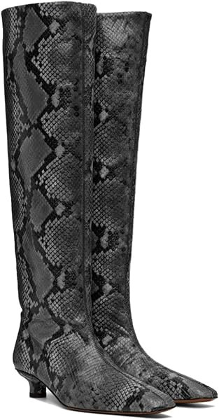 MOOMMO Women Kitten Heel Over Knee High Boots Square Toe Matte Pull On Wide Calf Pleated Low Heel... | Amazon (US)