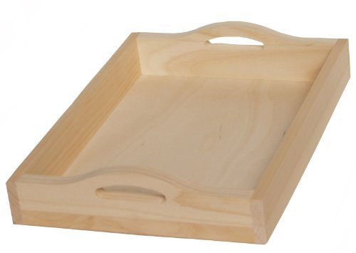Walnut Hollow Unfinished Raw Wood Serving Tray to Create a Unique Home Décor Project, 15-inch x 11-i | Amazon (US)