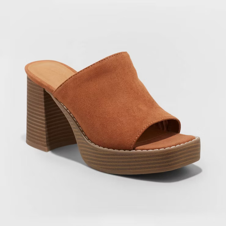Women's Gabby Platform Mule Heels - Universal Thread™ | Target