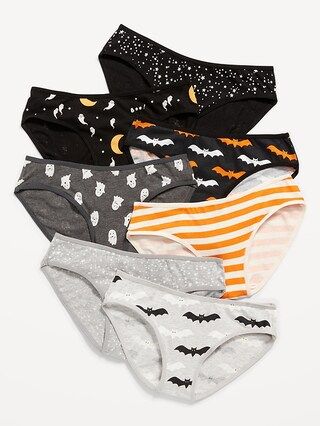 Halloween-Print Bikini Underwear 7-Pack for Girls | Old Navy (US)