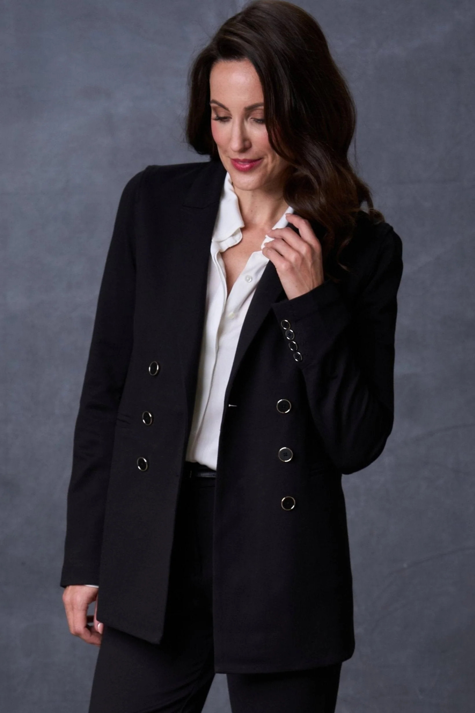 The Dominique Blazer Black | SophieGrace