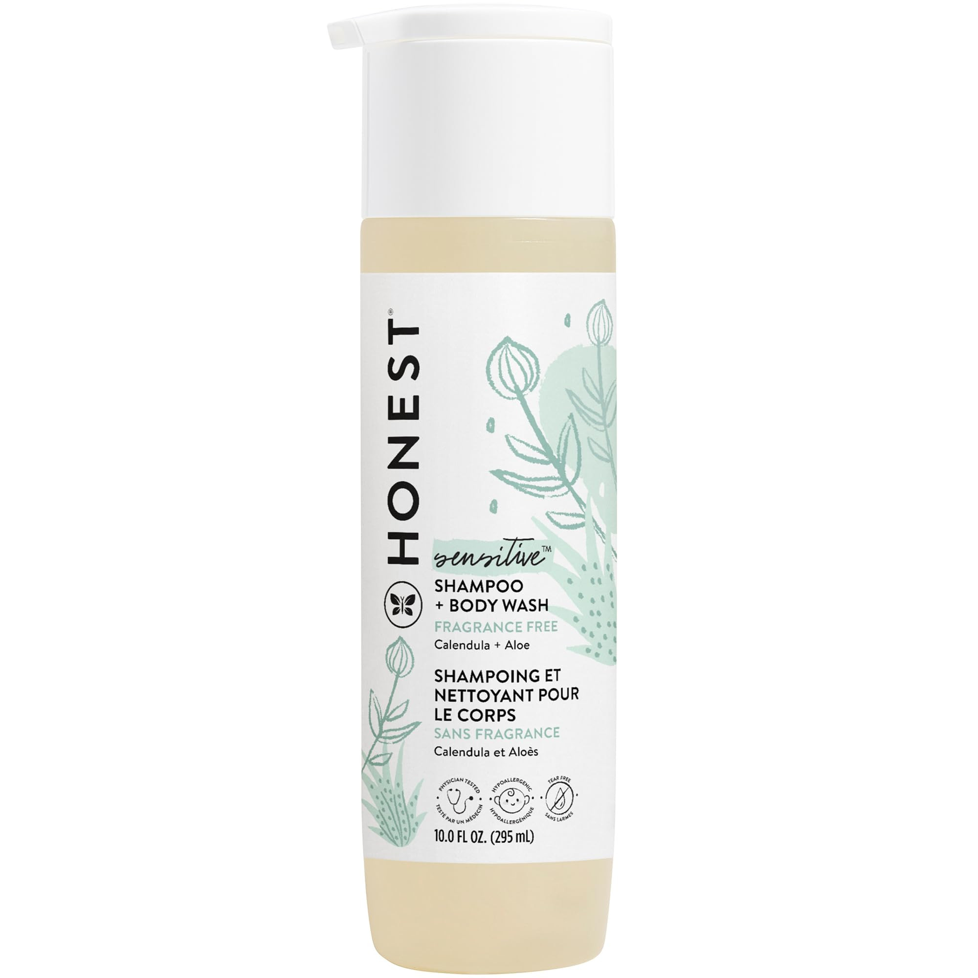 The Honest Company 2-in-1 Cleansing Shampoo + Body Wash for Sensitive Skin | Gentle for Baby | Na... | Amazon (US)