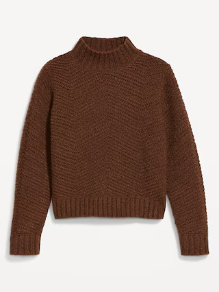 Mock-Neck Crop Sweater | Old Navy (US)