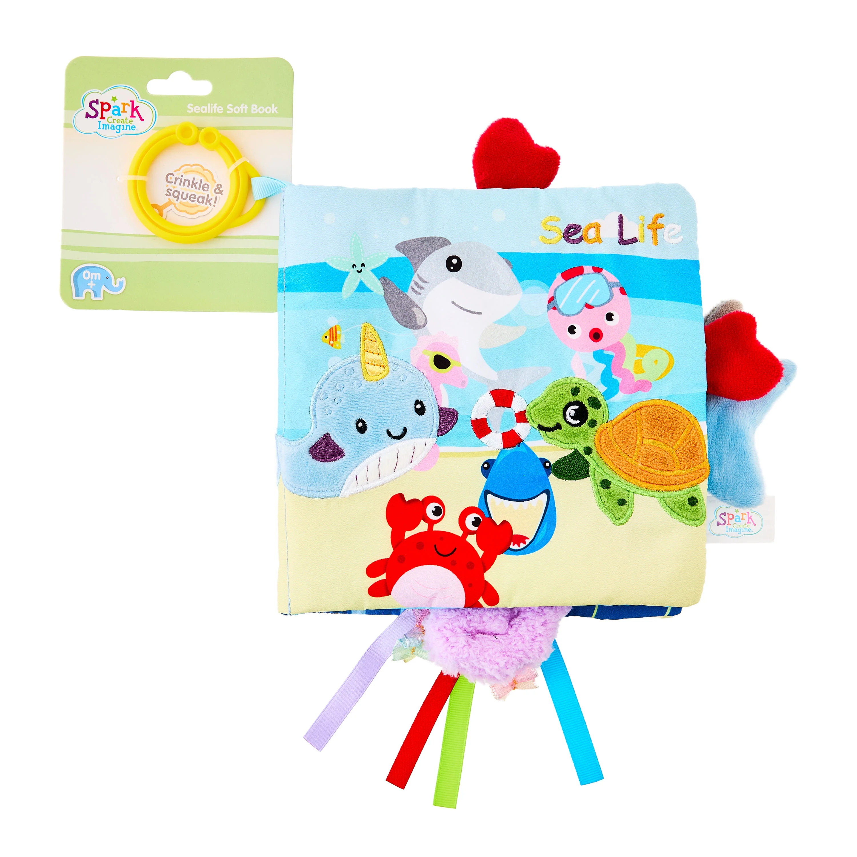 Spark Create Imagine Sea Life Soft Cloth Baby Book, 0 Months+ | Walmart (US)