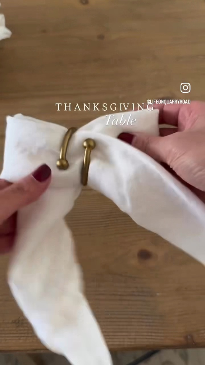 Napkin rings
Holiday table styling 
Thanksgiving tablescape 

#LTKHoliday #LTKHome #LTKSeasonal