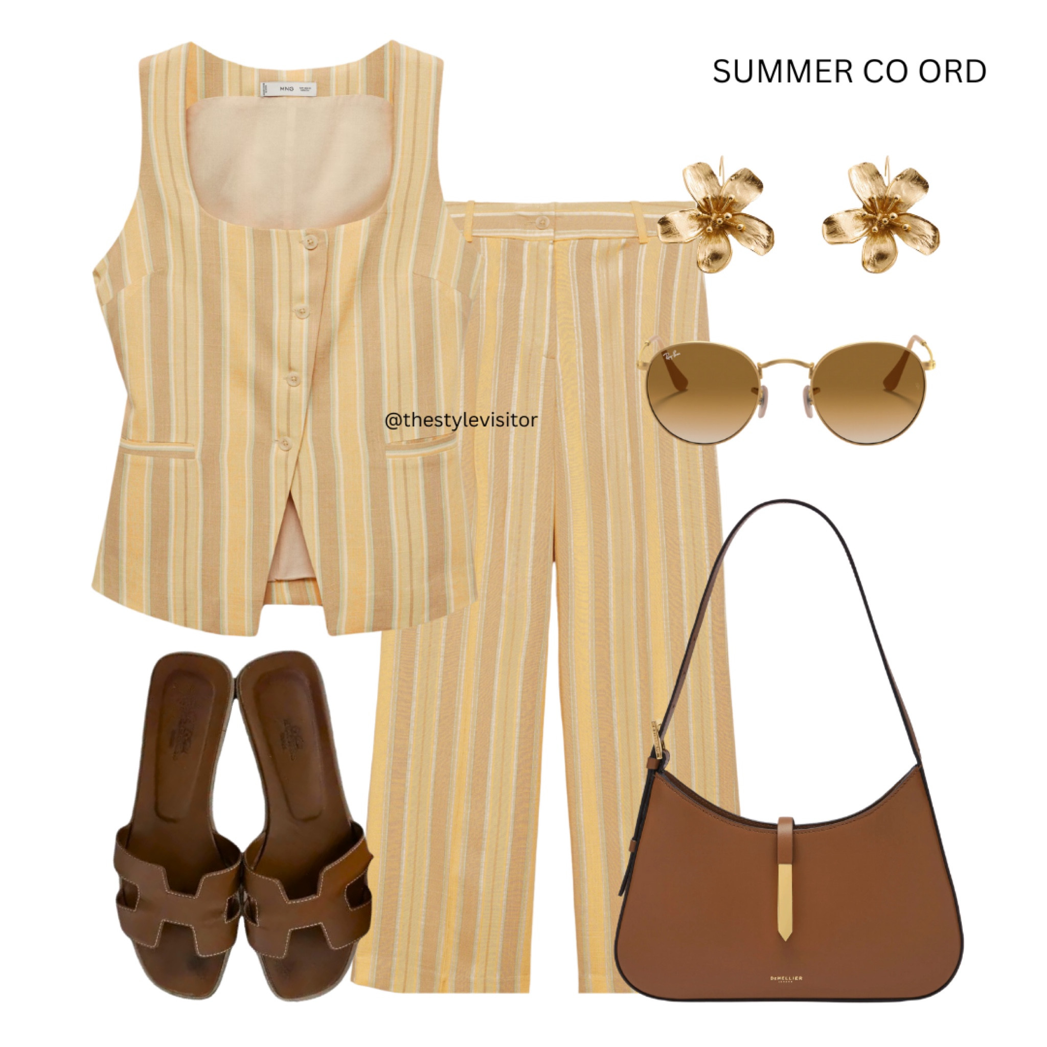 Summer co ord, love the striped waistcoat and full length pants 🍍

‼️Don’t forget to tap 🖤 to add this post to your favorites folder below and come back later to shop

Make sure to check out the size reviews/guides to pick the right size

Summer outfit, summer look, burgundy skirt, burgundy cardigan, knit top, striped waistcoat, chloe bag, miu miu sunglasses, luxury accessories, gold jewellery, flower earrings, ray ban, bow burgundy heels 

#LTKStyleTip #LTKSeasonal